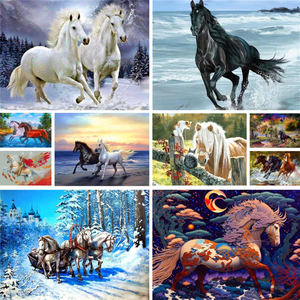 Animal Horse Printed Cross Stitch DIY Embroidery Set DMC Threads Needlework Sewing Handiwork Handicraft Floss Needle Room Decor Animal Horse Printed Cross Stitch DIY Embroidery Set DMC Threads Needlework Sewing Handiwork Handicraft Floss Needle Room Decor